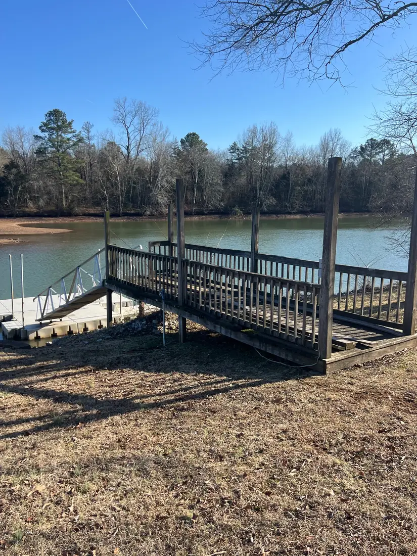 The original dock before the rebuild